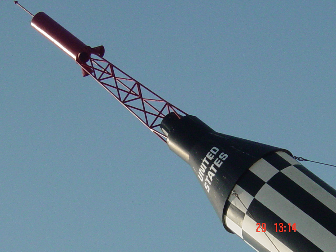 A Mercury Redstone mockup