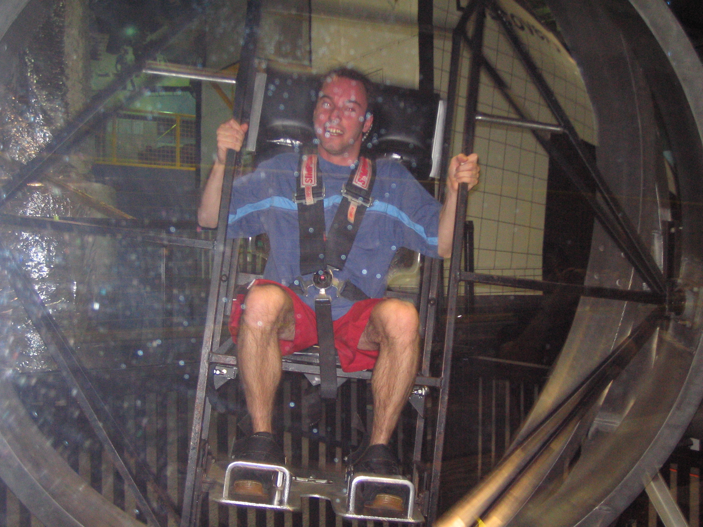 Fun on the 360 axis trainer